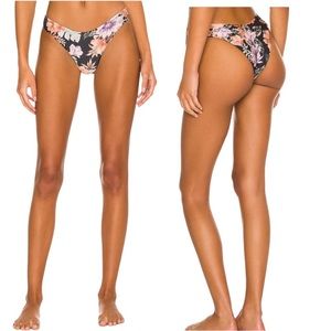 NWT l*spaceCabana Bitsy Swimsuit Bottom Dark Forget Me Not Floral XS